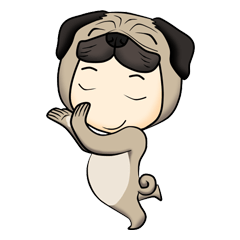 [LINEスタンプ] Little Pug