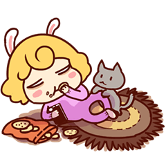 [LINEスタンプ] Rappi ＆ Pori "day by day"