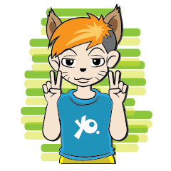 [LINEスタンプ] Yochi Fox boy