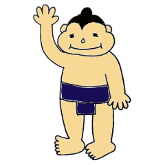 [LINEスタンプ] ゆるカワおすもうさん