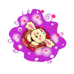 [LINEスタンプ] ふわふわお耳のうさたん