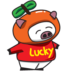 [LINEスタンプ] Lcuky Tangerine