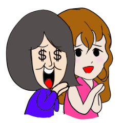 [LINEスタンプ] モテ子とブサ子