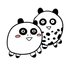 [LINEスタンプ] 良パンダ 悪パンダ