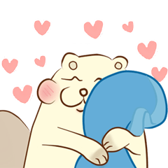 [LINEスタンプ] lovely beaver (Eng)
