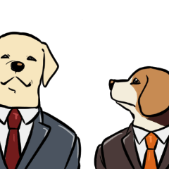 [LINEスタンプ] わんにゃん商事株式会社