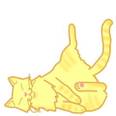 [LINEスタンプ] 金色虎猫キマリ