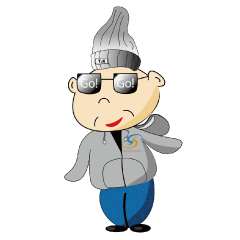 [LINEスタンプ] いけ！ Go！Go！くん