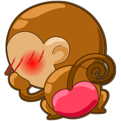 [LINEスタンプ] Monkey grumble