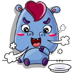 A Very Cool Blue Bobie-Hippo
